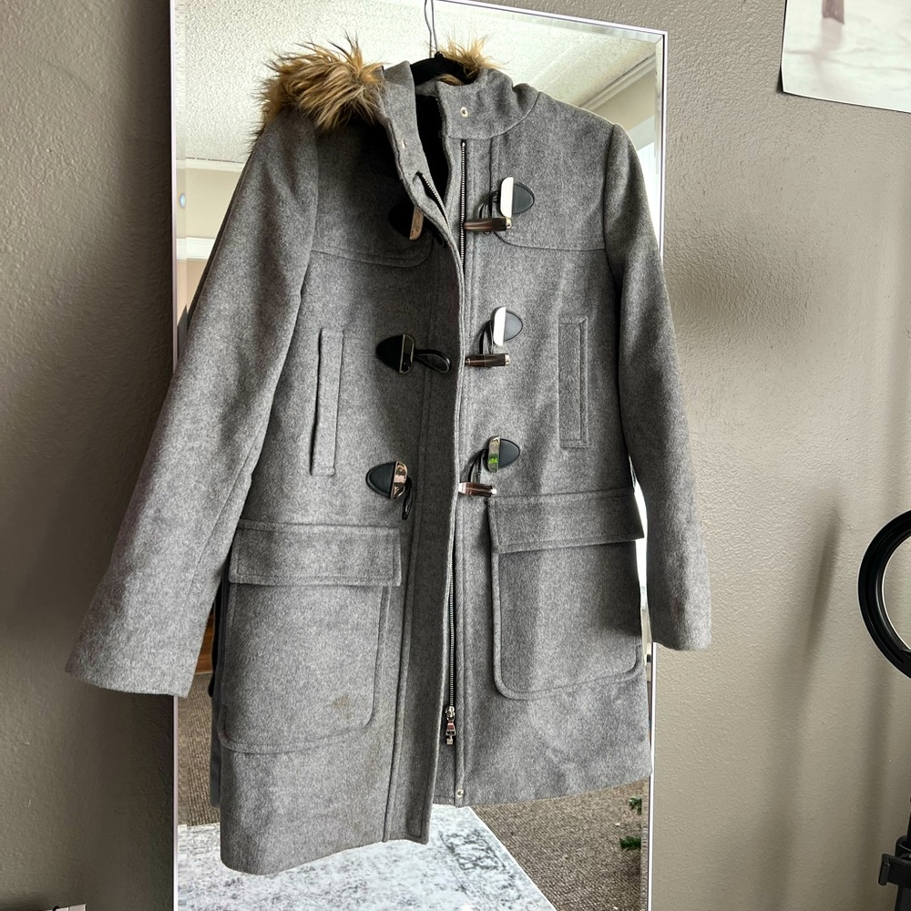 Gray express coat